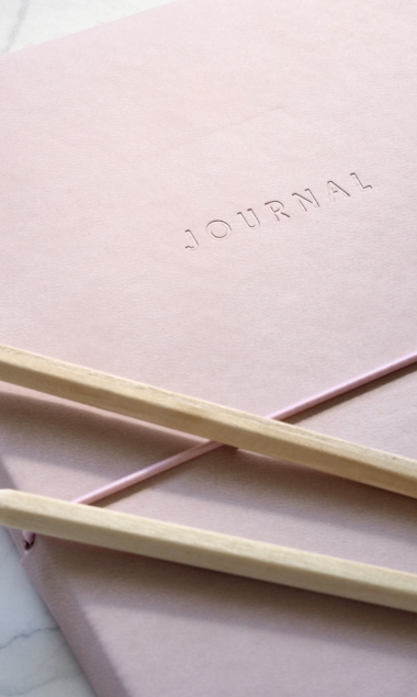 Supports marketing journal rose crayon
