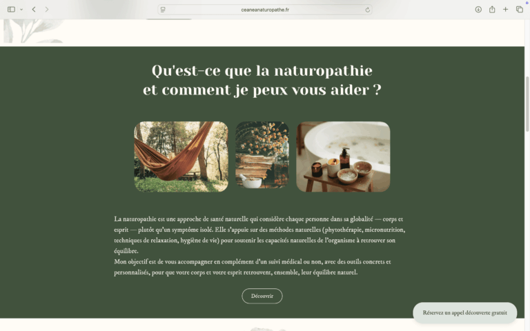 Création site naturel